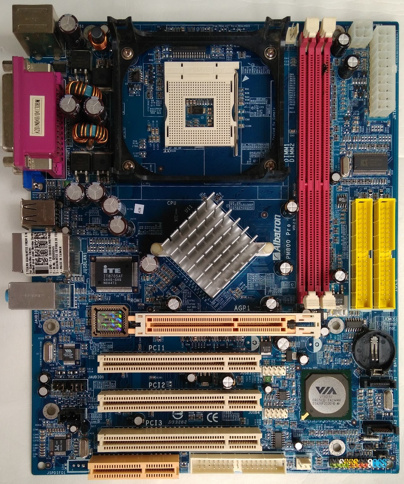 BIOSTAR P4VMA-M Socket 478 VIA PM800 Micro ATX Intel Motherboard